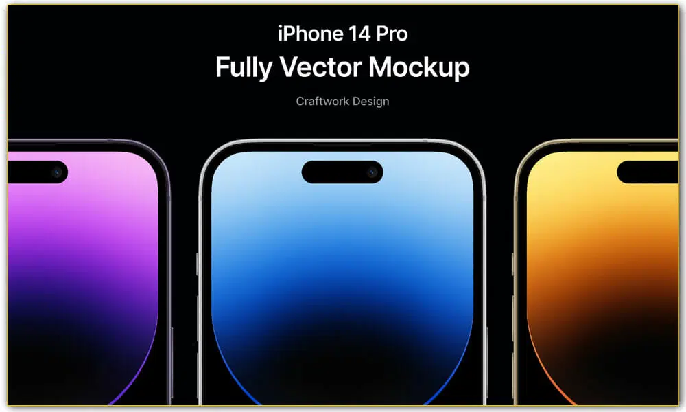 موکاپ رایگان فیگما iPhone 14 Pro