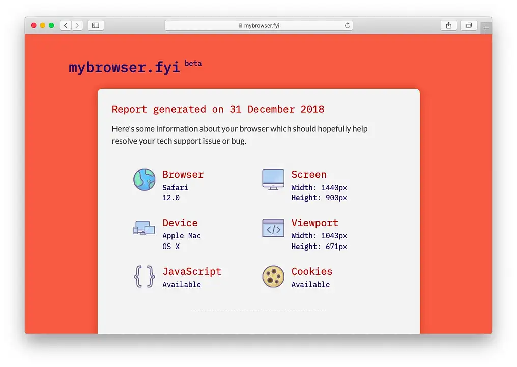  My Browser FYI
