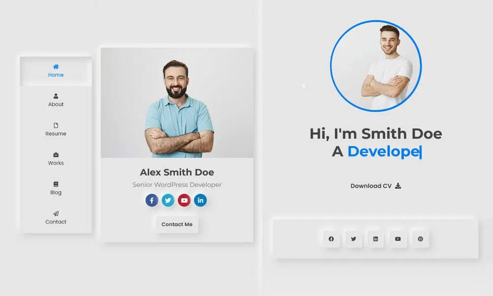 قالب رزومه Resume X
