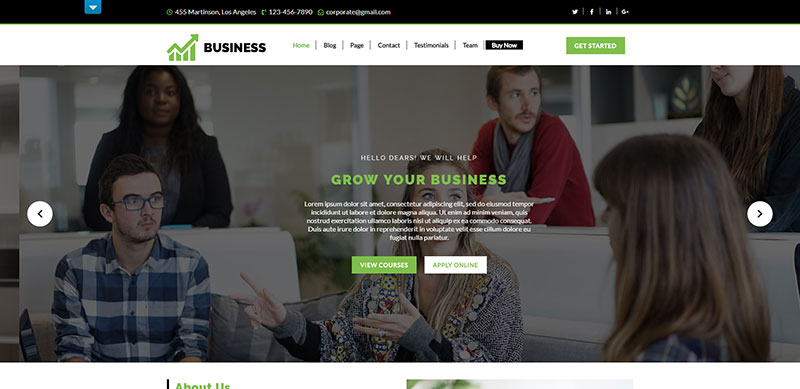 قالب وردپرس VW BUSINESS THEME