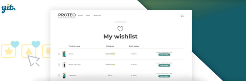افزونه YITH WooCommerce Wishlist بهترین افزونه علاقه مندی ووکامرس