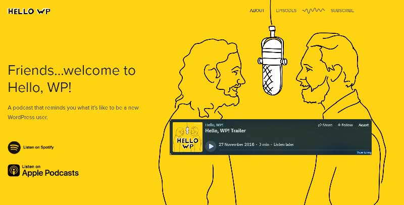 بهترین پادکست وردپرس Hello, WP!