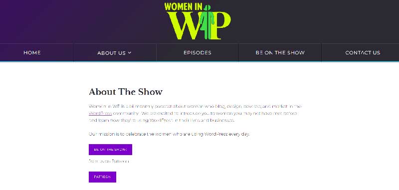 بهترین پادکست وردپرس Women in WP