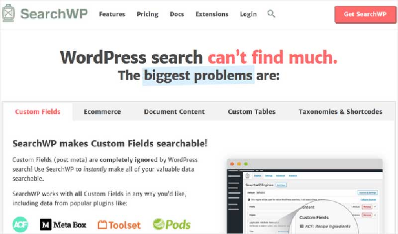 افزونه جستجو SearchWP