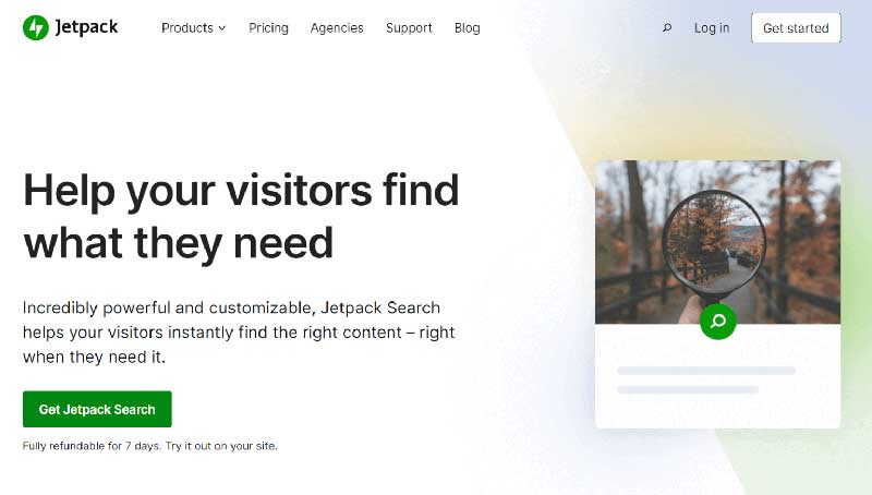 افزونه JetPack Search