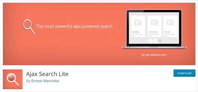 افزونه جستجو Ajax Search Lite
