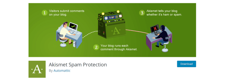 پلاگین هوش مصنوعی Akismet Spam Protection
