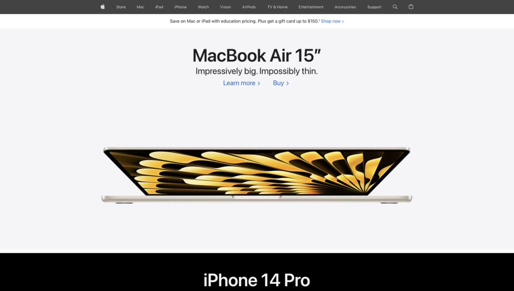 وبسایت Apple