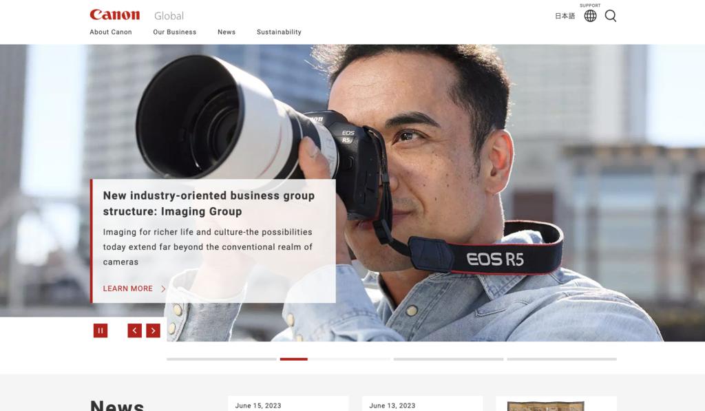 سایت Canon
