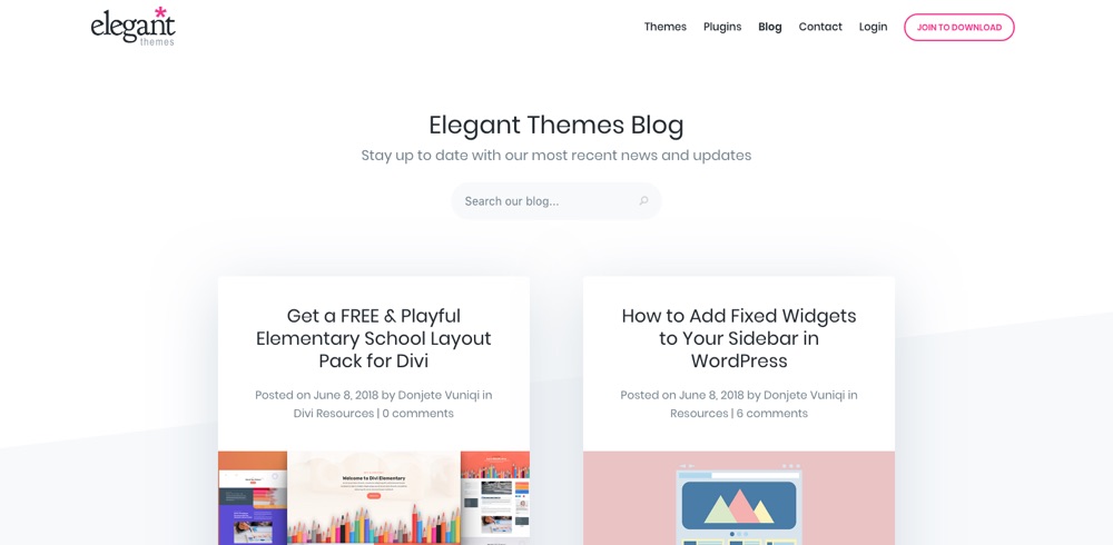 سایت Elegant Themes