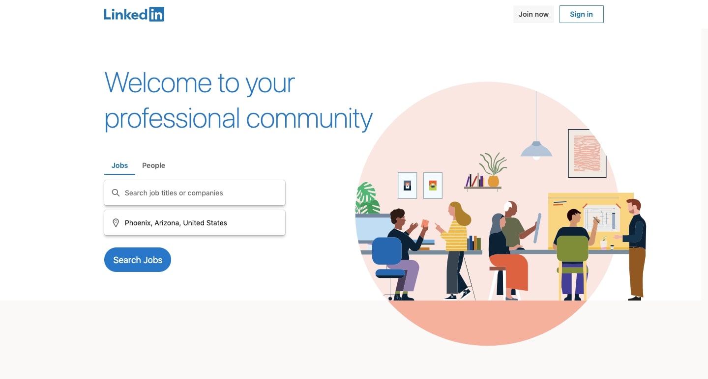 بهترین سایت فریلنسری LinkedIn