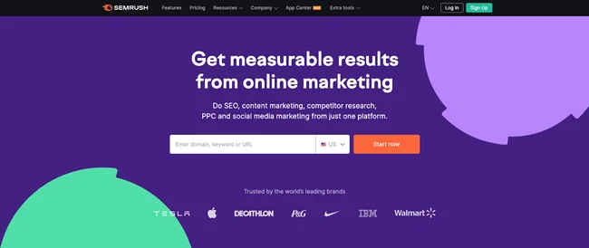ابزار کلمه کلیدی Semrush