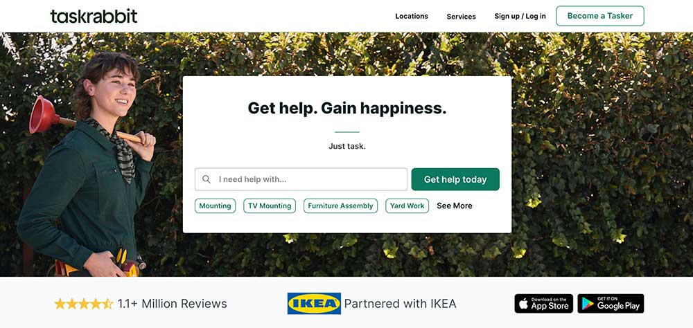بهترین سایت فریلنسری TaskRabbit
