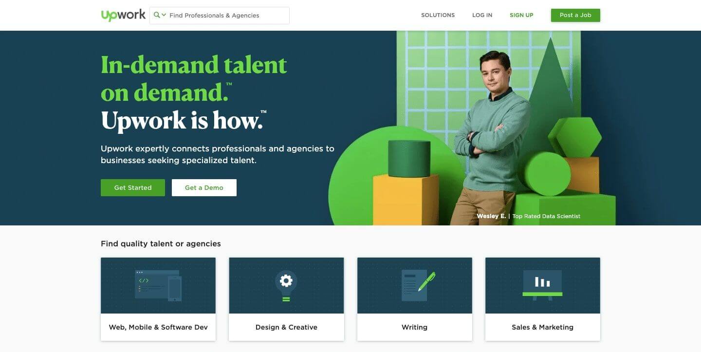 بهترین سایت فریلنسری Upwork