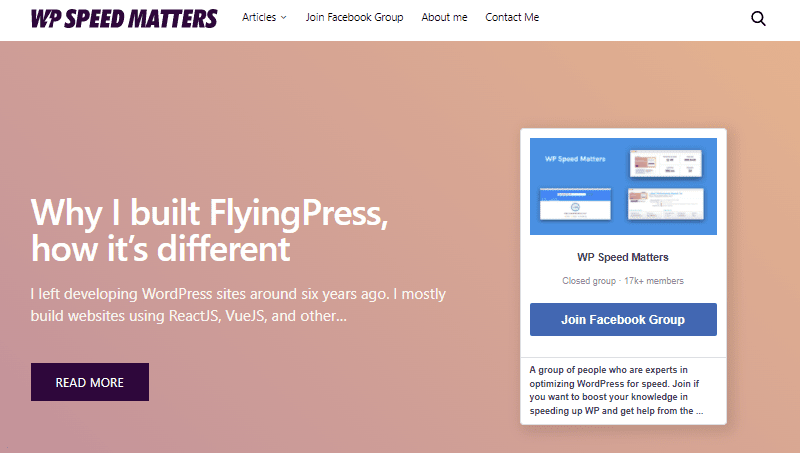 WP Speed Matters