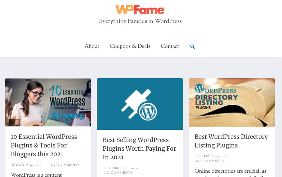 وبلاگ WPFame