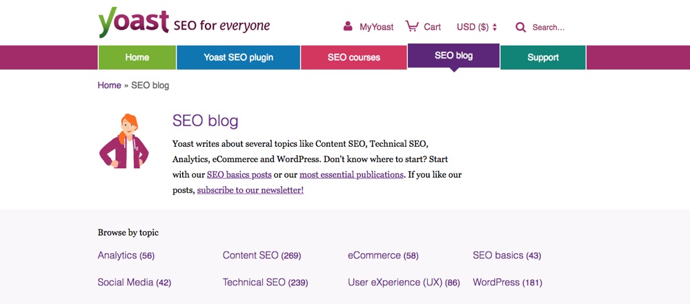 وبلاگ Yoast SEO