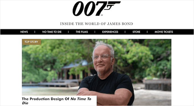 سایت وردپرس 007