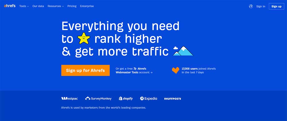 ابزار بررسی بک لینک Ahrefs