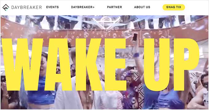 سایت وردپرس Daybreaker