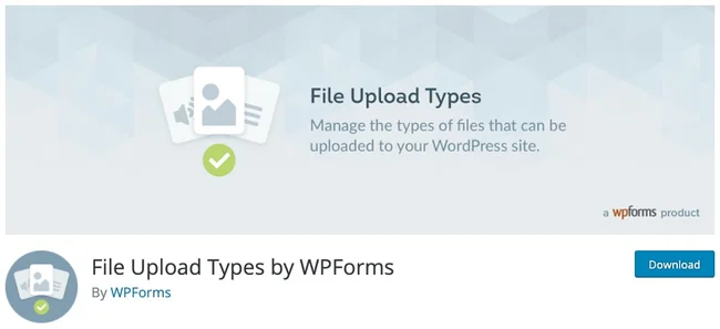 افزونه File Upload Types