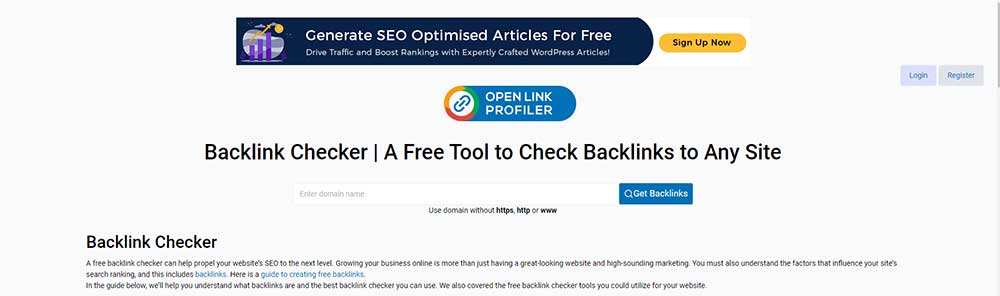 ابزار Open Link Profiler