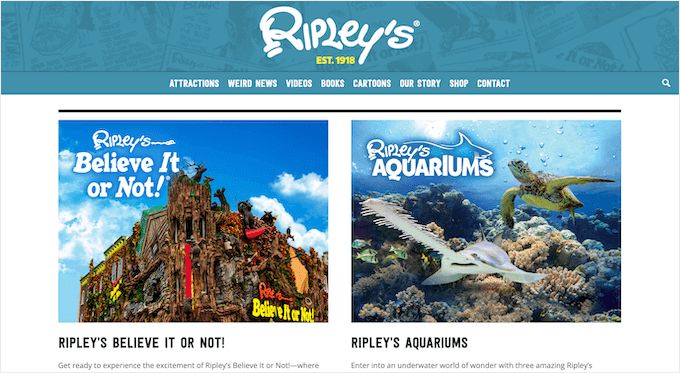 سایت وردپرس Ripley’s
