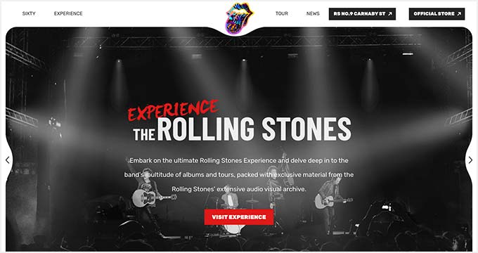 سایت وردپرس Rolling Stones
