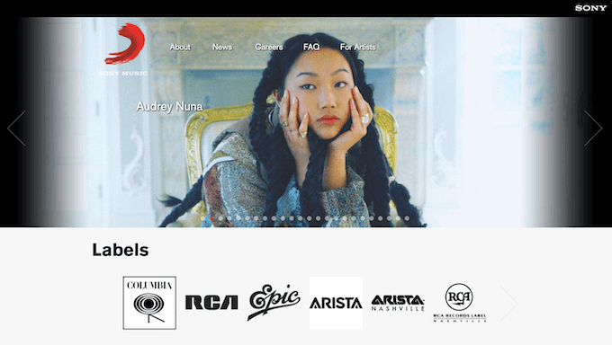 سایت Sony Music