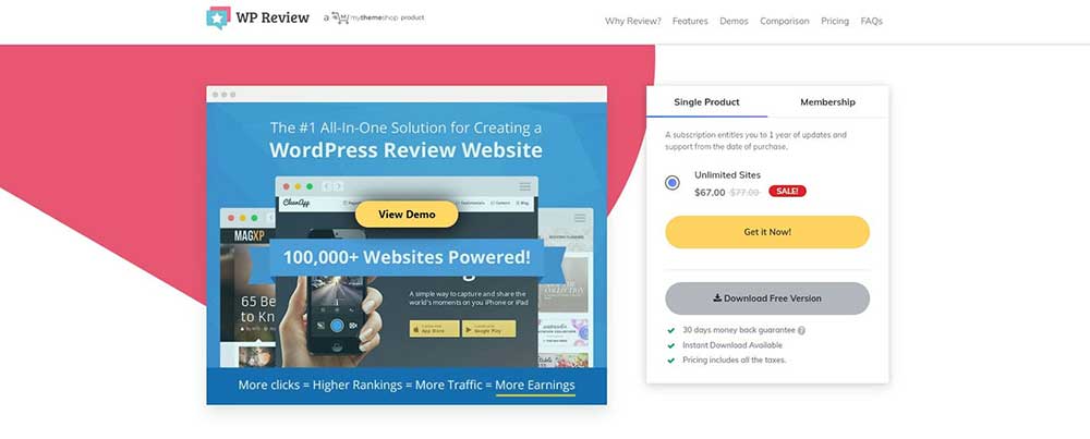 پلاگین WP Review Pro