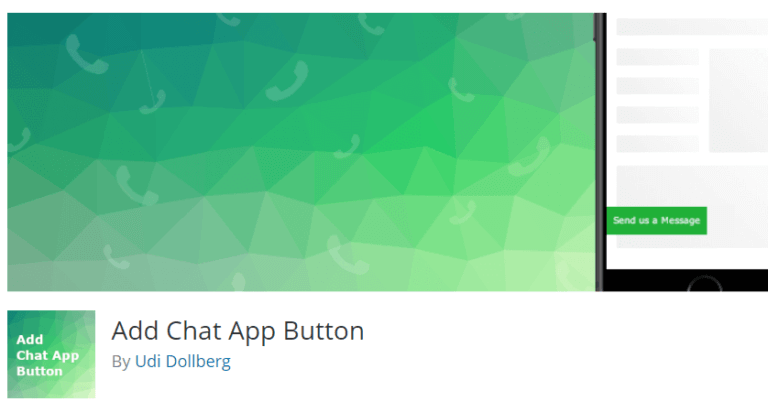 افزونه Add Chat App button