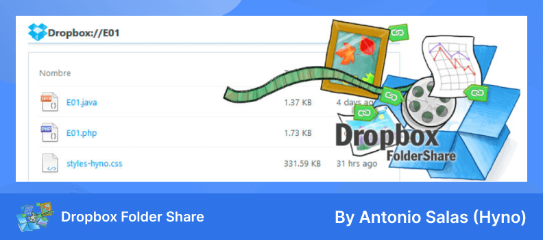 افزونه Dropbox Folder Share