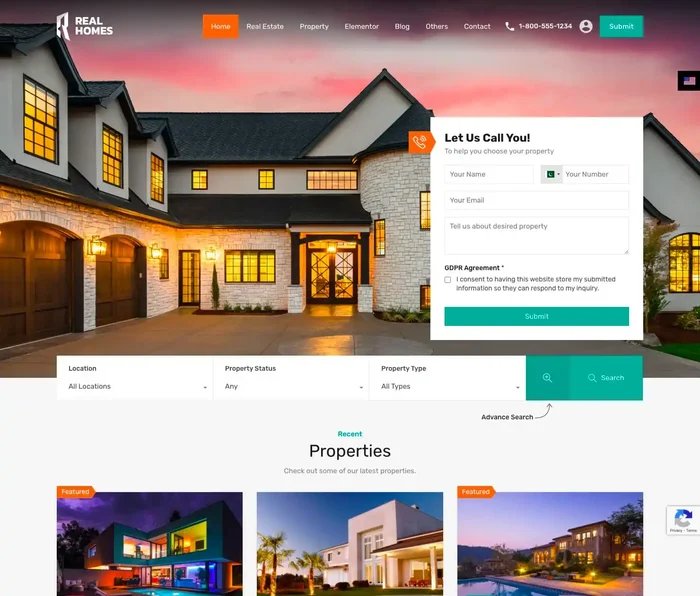 قالب Real Homes