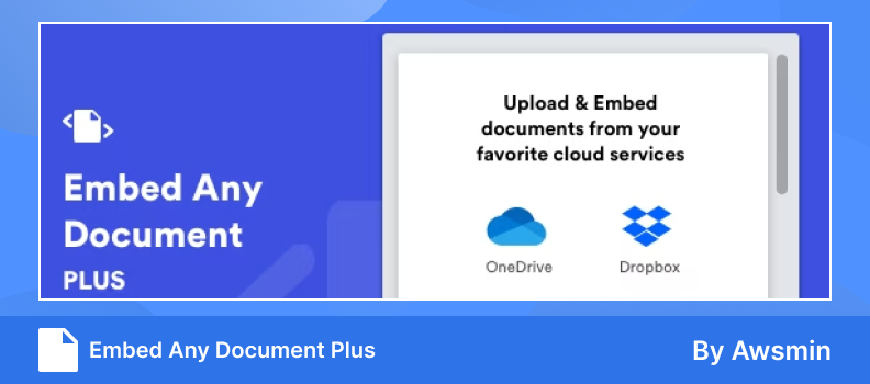 افزونه Embed Any Document Plus