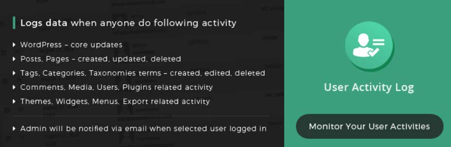 افزونه User Activity Log