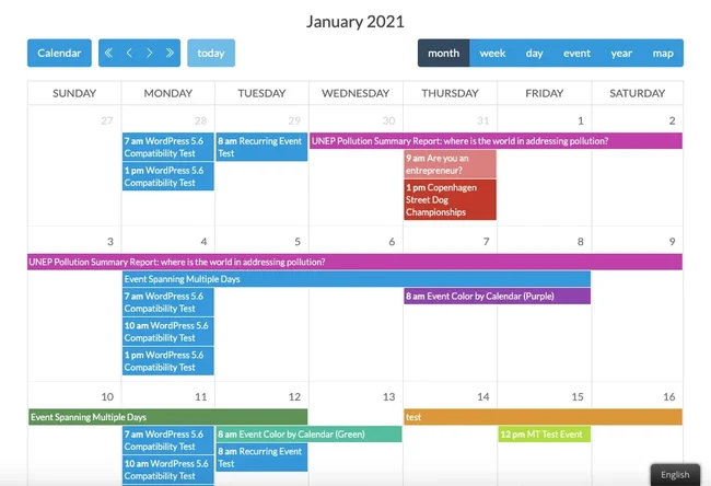 افزونه Calendarize it