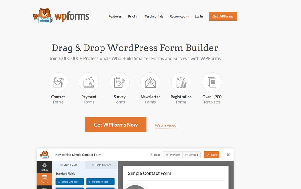 افزونه WPForms