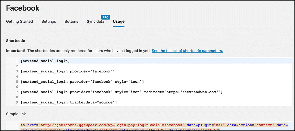 Facebook-Usage