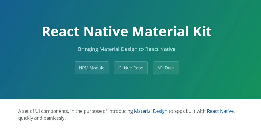 React Native Material Kit

