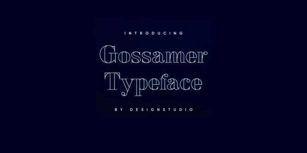 فونت Gossamer Typeface