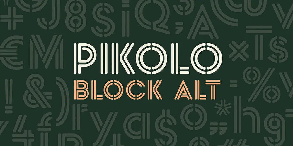 فونت Pikolo Block Alt