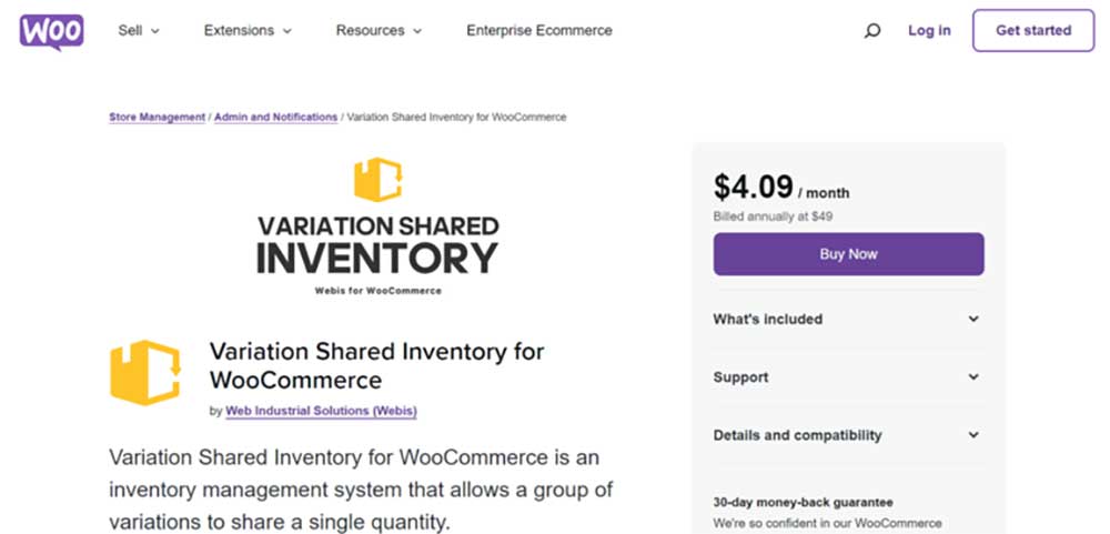 افزونه Variation Shared Inventory for WooCommerce
