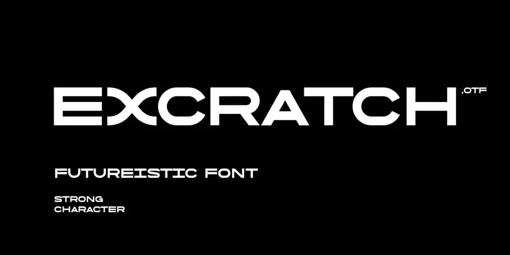 فونت Excratch