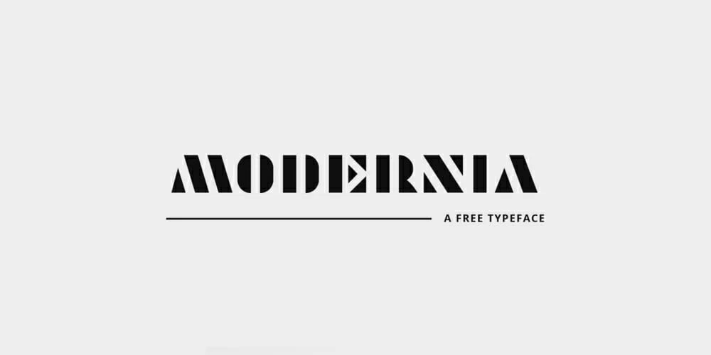 فونت Modernia