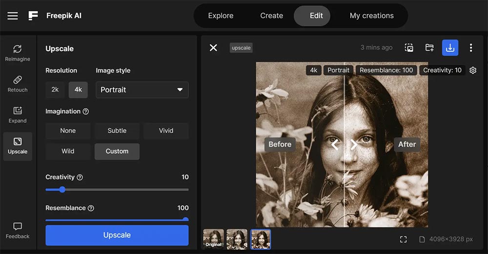 ابزار Freepik