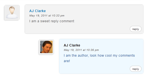 Highlight WordPress Author Comments